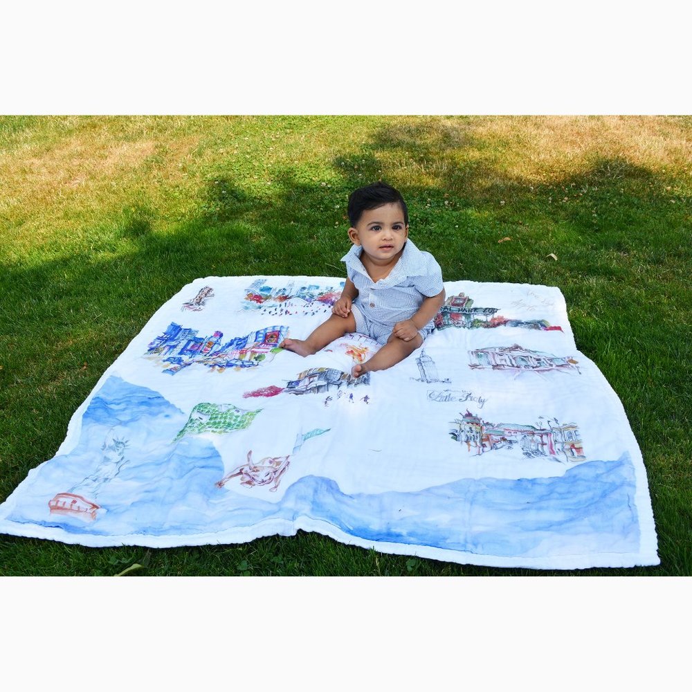 Luxury Muslin Quilt - Big Apple